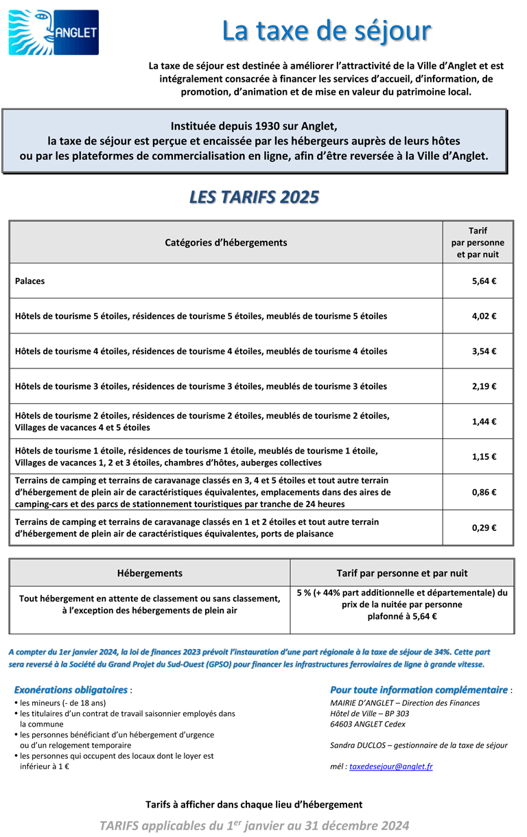 Taxe de séjour